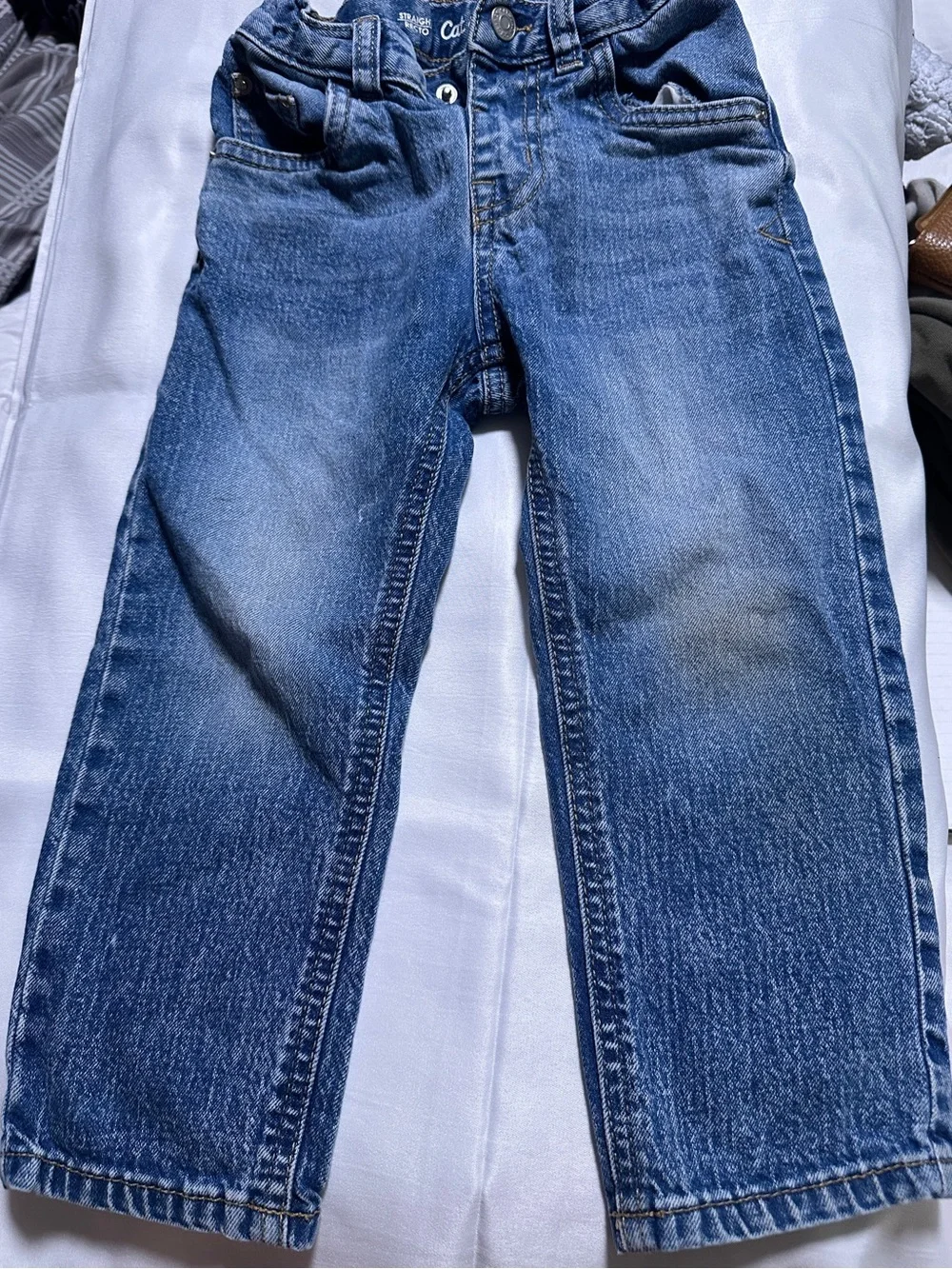 Cat & Jack Boys Straight Stretch Jeans Medium Wash Size 3T